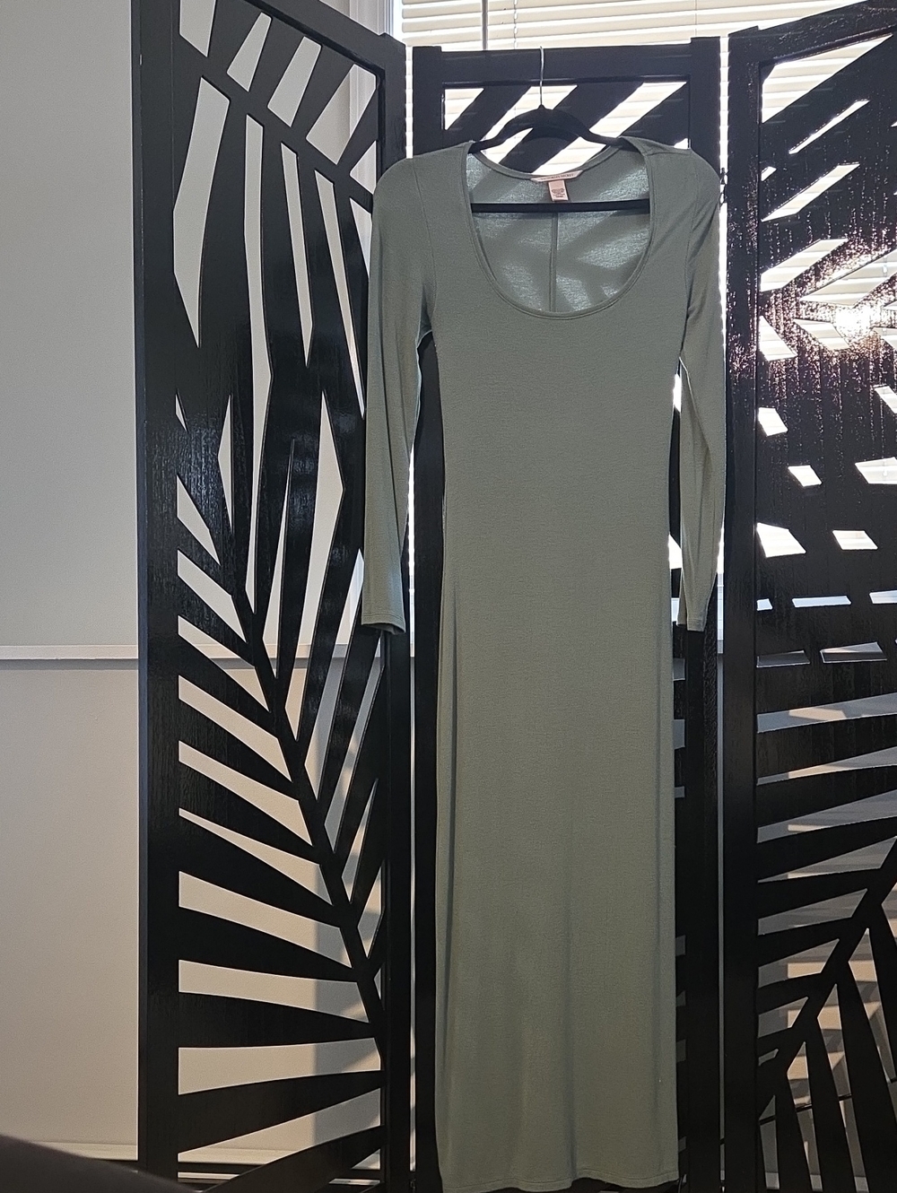 VS Modal Green Long Sleeve Dress Sz S